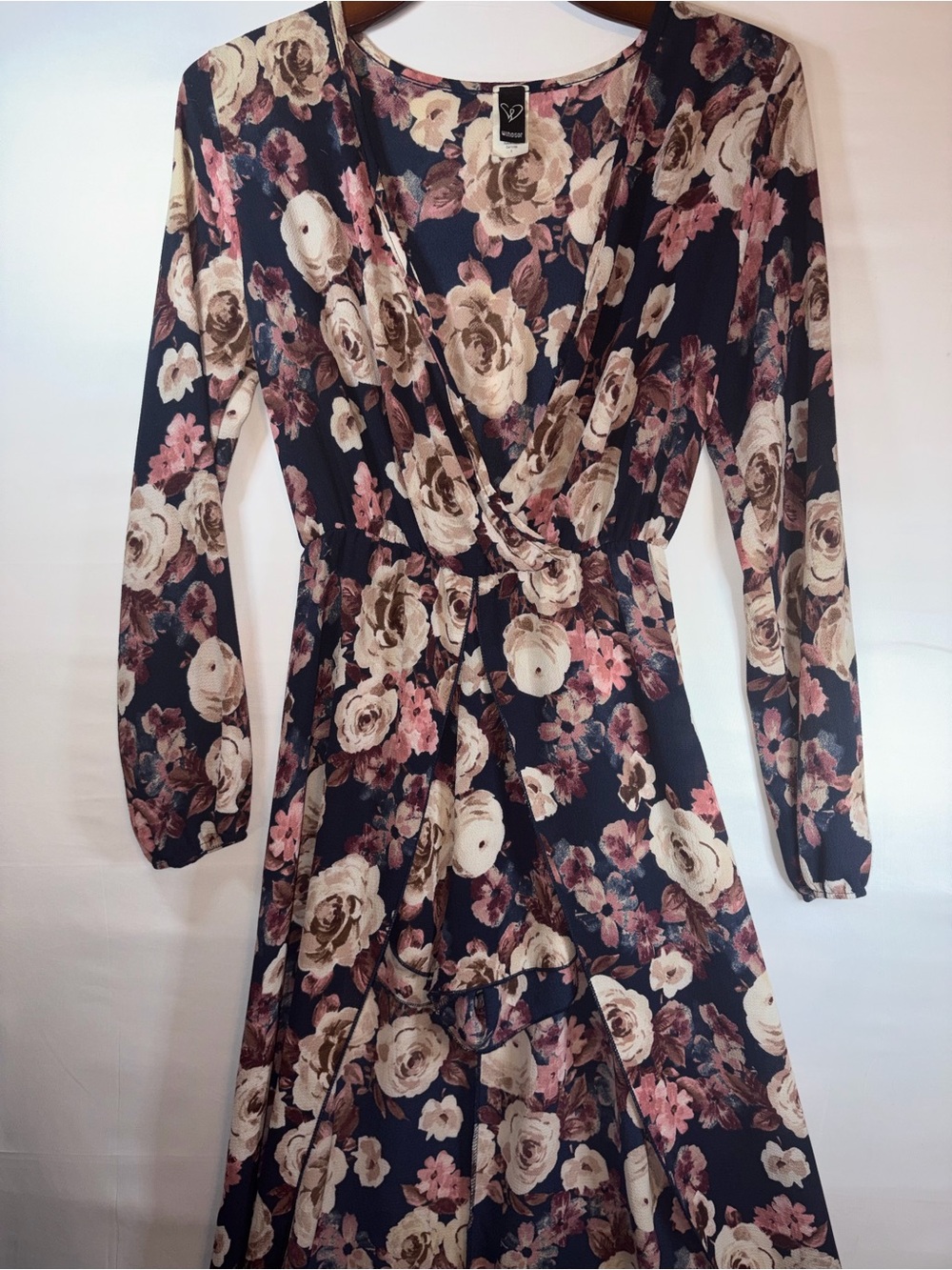 Long Navy Floral Maxi dress/romper